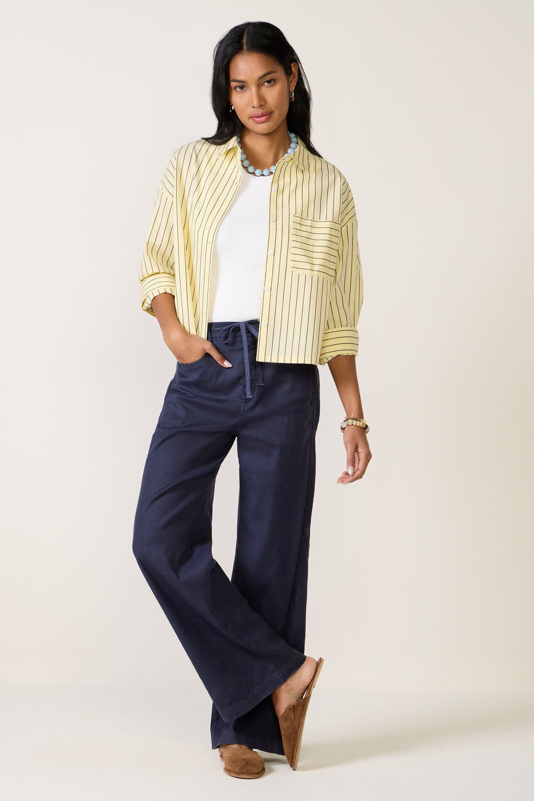 Aiden Crop Shirt
