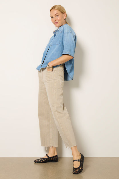 Ayla Raw Hem Crop
