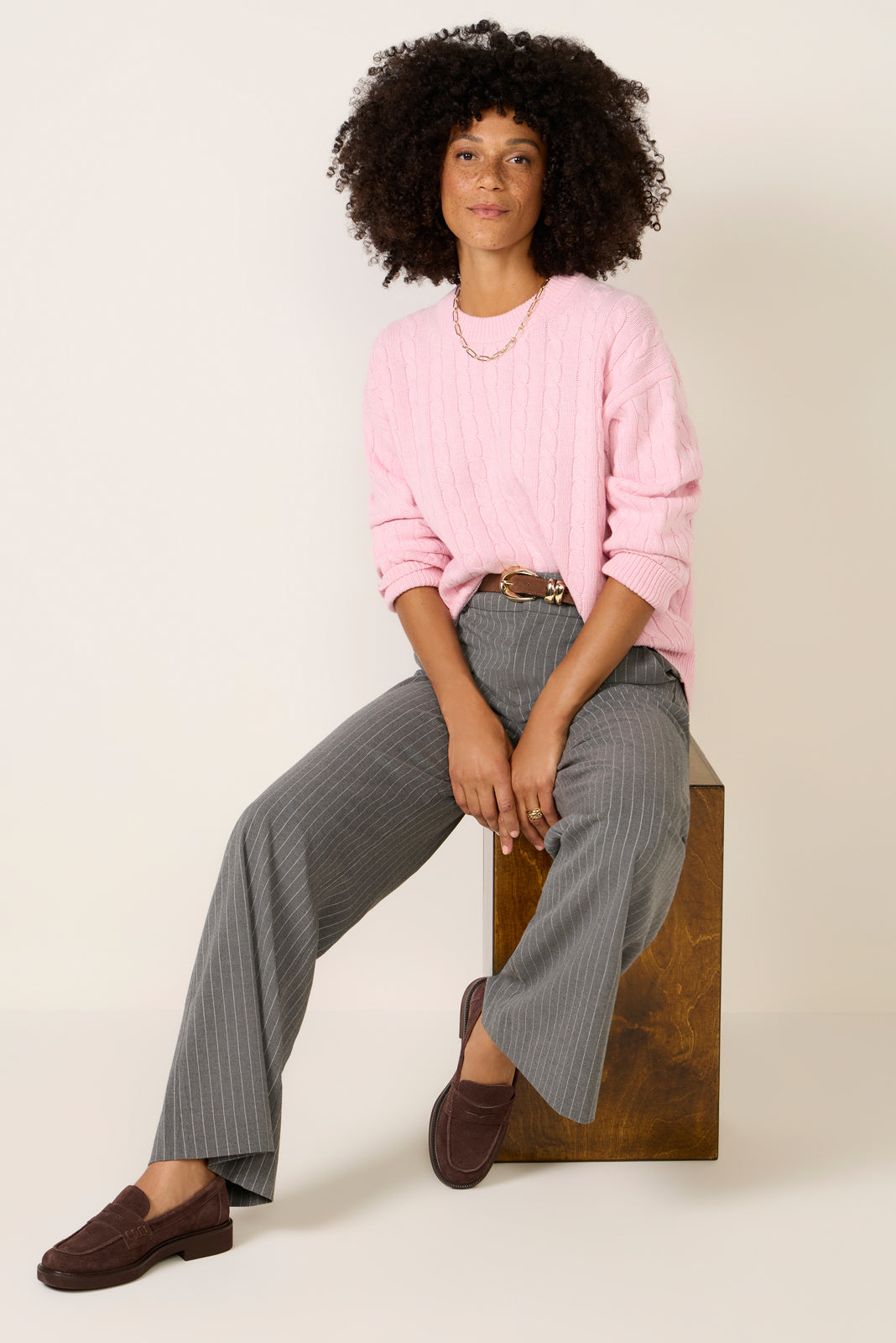 Crew Cable Sweater