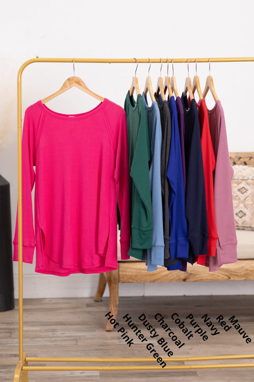 Baby Waffle Long Sleeve Knit Top